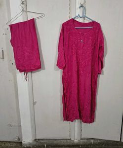 Chikankari Kurta Palazzo Set