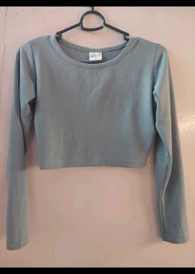 Light Blue Crop Top
