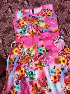 Cute Pink &amp; Grey Party Dress Any One