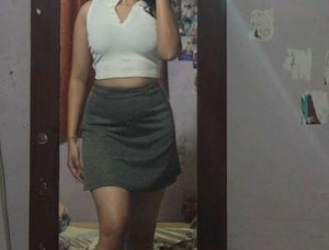 Stylish grey Mini Skirt