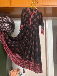 Yoke Work Black Anarkali Gown