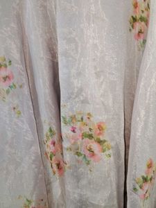 Floral flared kurta organza