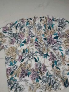 Crepe Xl Top Floral Printed