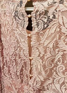 Pink Lace Bodysuit Top