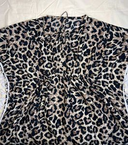 Leapord Print Flowy Kaftan