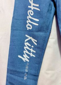Cute Hello Kitty Denim Jeans