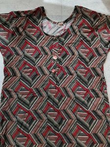 Patterned Tunic Top