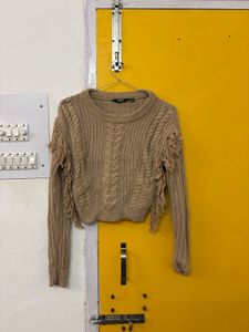 Cropped Knit Sweater