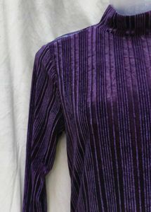 Purple Velvet Mini Dress