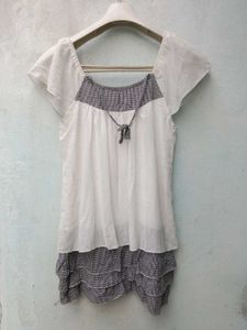 New With Tag Korean Half Long Cute Top