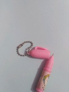 Mini Keyring Unicorn Pen