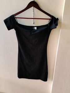 Cute Black Colour Off Shoulder One Piece