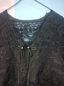 Elegant Black Lace Top