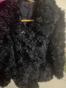 Black Faux Fur Jacket