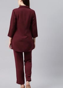 Maroon Co-ord Set - Stylish &amp; Chic