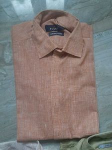 Solid Men Shirt Combo Set