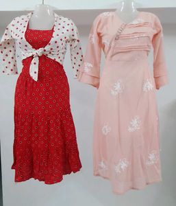 Polka Dot & Embroidered Dress Bundle