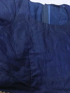 Elegant Navy Blue Blouse