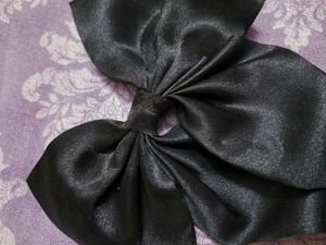 Black Satin Bow🎀🖤✨️