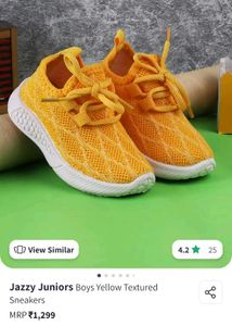 Yellow Sneakers Size 10