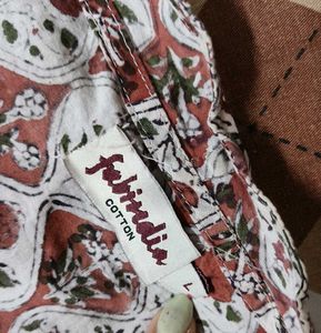 Fabindia Women Printed Cotton Anarkali Kurta