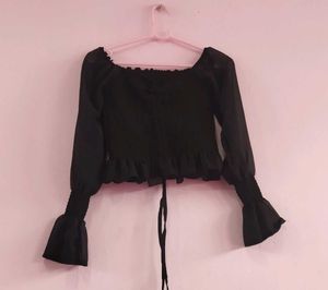 Georgette crop top