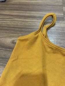 Mustard Crop Tank Top
