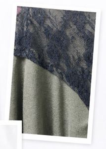 Olive Green Lace Detail Top
