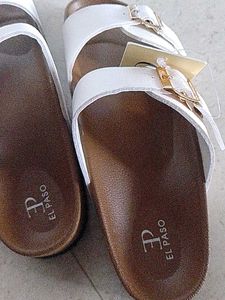 El Paso White Sandals