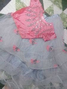 Lehnga Mirror Work