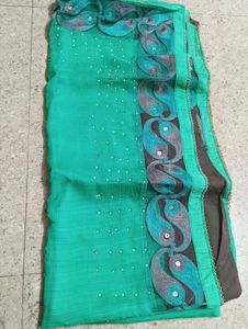Sea Green New Saree❤‍🔥