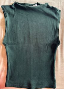 Green Sleeveless Top