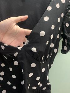 H&amp;M Draped Chiffon Dress