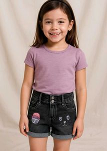 Cute Cat Graphic Tee &amp; Shorts Set
