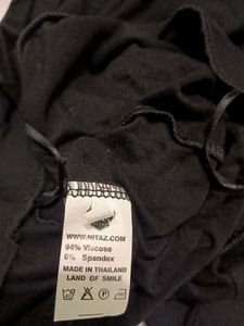 Imported Black Skirt with Slit