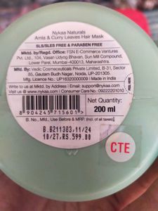 Nykaa Amla &amp; Curry Leaves Hair Mask