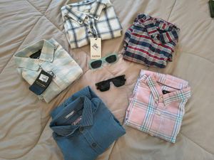 KAZOLE Men's Checked Casual Shirt – Large