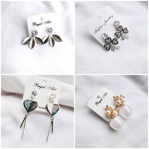Combo of 4 silver ,bead daily wear light weight ea
