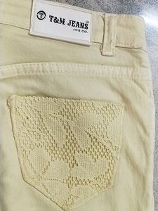 Yellowish Designer Jeans