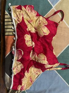 Floral Red Top
