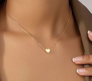 Gold Heart Pendant Necklace