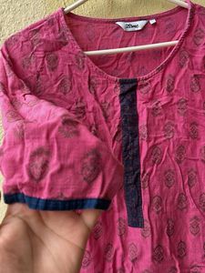 Beautiful 😻 Pink Printed Kurta💗