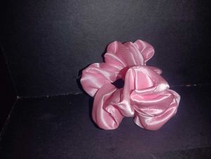 Purple Satin Scrunchie