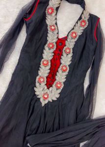 Elegant Black Anarkali Suit