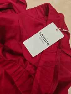 Burgundy Flare Leg Pants