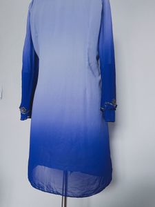 Elegant Blue Embroidered Kurta Set