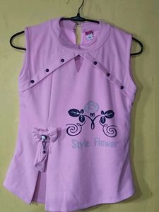 Pink &#39;Style Flower&#39; Top