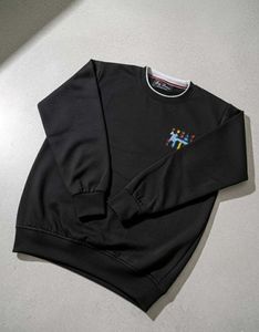 Black Graphic Sweatshirt