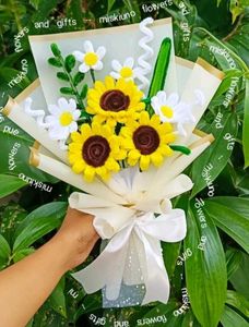Crochet Sunflower Bouquet
