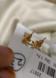 Flower Golden Stud Earrings